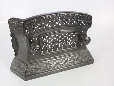 Lot 794 - A Victorian painted cast iron fire surround of...