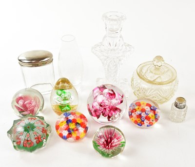 Lot 1567 - A collection of seven paperweights, together...