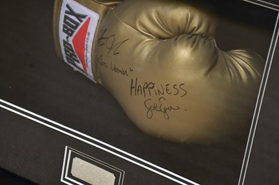 Lot 2718 - STEVE COLLINS & JOE EGAN; a signed boxing...