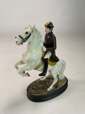 Lot 261 - BESWICK; a Lipizzaner and rider, model 2467,...