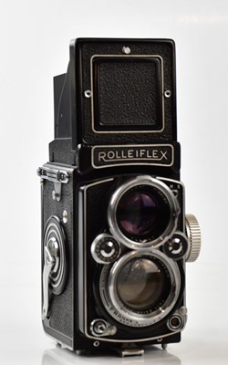 Lot 399 - ROLLEIFLEX; a Rolleiflex 2.8D TLR camera,...