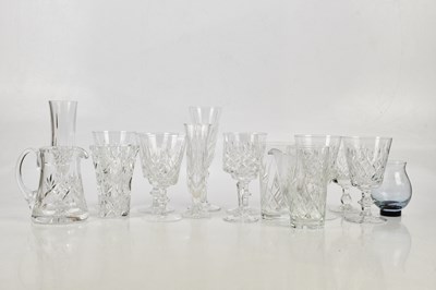 Lot 1595 - A small collection of cut glass including wine...