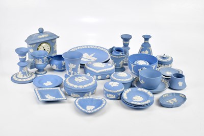 Lot 1371 - WEDGWOOD; a collection of jasperware including...