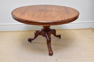 Lot 165 - A Victorian mahogany tilt-top breakfast table...