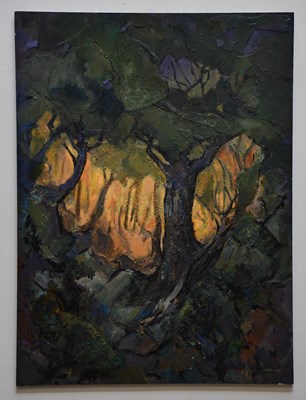 Lot 568 - JUNE BEVAN; oil on board, 'Early Morning',...