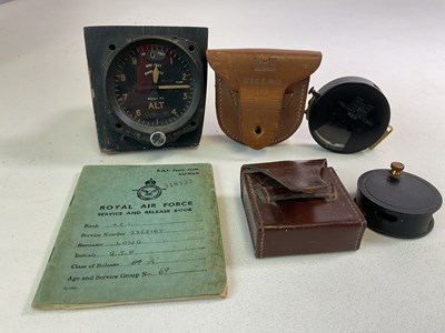 Lot 84 - An Aircraft Altimeter and engineers' items,...