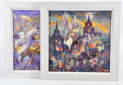 Lot 575 - JUNE BEVAN; a pair of oils on canvas,...