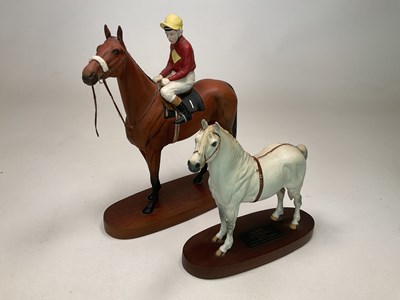 Lot 260 - BESWICK; a Connoisseur Model of Red Rum, race...