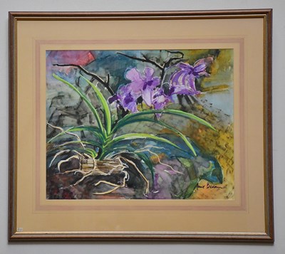 Lot 296 - JUNE BEVAN; watercolour, 'Kasim's Delight',...