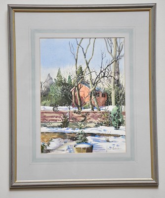 Lot 307 - JUNE BEVAN; watercolour, 'View from the...