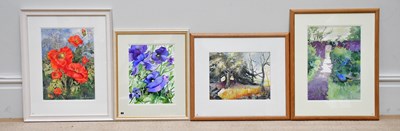 Lot 342 - JUNE BEVAN; a group of four watercolours,...