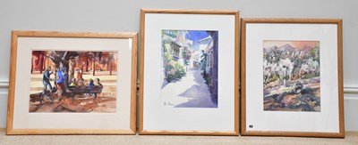 Lot 323 - JUNE BEVAN; a group of three watercolours,...