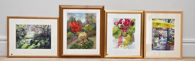 Lot 339 - JUNE BEVAN; a group of four watercolours,...