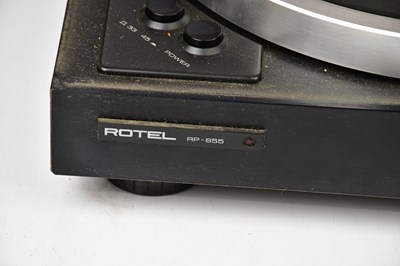 Lot 1127 - ROTEL; a RP-855 turntable, with a Dual 701...