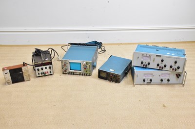 Lot 737 - TEKTRONIX; a model 465B oscilliscope, with a...