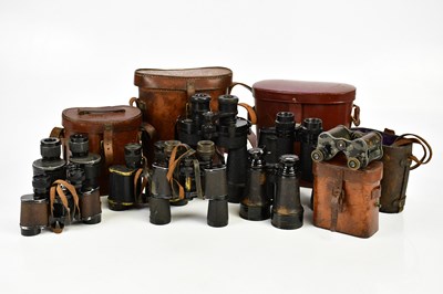 Lot 745 - A collection of eight pairs of binoculars in...