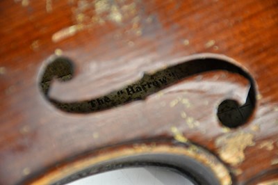 Lot 1042 - Two three-quarter size violins comprising a...