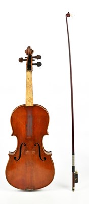 Lot 1035 - A full size German violin, Stradivarius copy,...