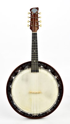 Lot 1062 - JOHN GREY & SONS; a cased banjo.