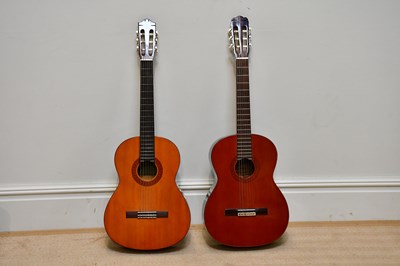 Lot 1075 - A Yamaha C-40 acoustic guitar and a Terada...