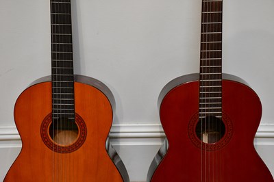 Lot 1075 - A Yamaha C-40 acoustic guitar and a Terada...