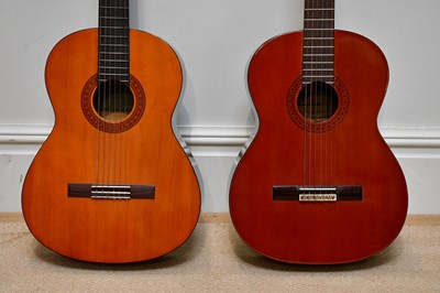 Lot 1075 - A Yamaha C-40 acoustic guitar and a Terada...