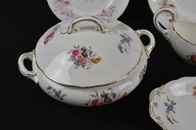 Lot 806 - COALPORT; a 'Junetime' pattern tea and dinner...