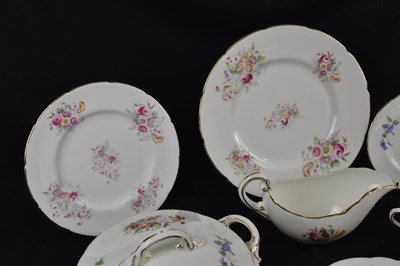 Lot 806 - COALPORT; a 'Junetime' pattern tea and dinner...