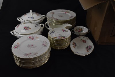 Lot 806 - COALPORT; a 'Junetime' pattern tea and dinner...