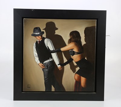 Lot 1615 - RICHARD BLUNT; oil on canvas, 'Don't Leave Me...