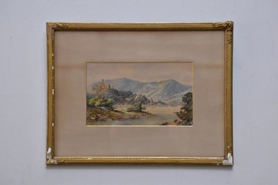 Lot 712 - GUSTAV ZICK (1809-1886), watercolour, river...