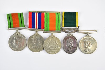 Lot 2610 - A small collection of medals comprising a...