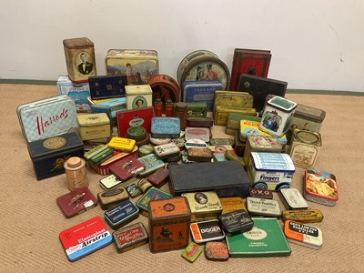 Lot 120 - A large quantity of vintage tins including...