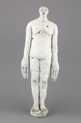 Lot 97 - CLAIRE CURNEEN (born 1968); a tall porcelain...