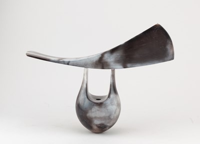 Lot 45 - ANTONIA SALMON (born 1959); a smoke fired and...