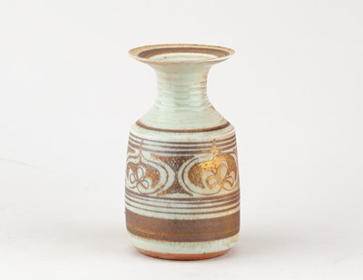 Lot 413 - MARY RICH (1940-2022); a porcelain bottle with...