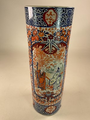 Lot 351 - A Chinese porcelain umbrella stand, height 62...