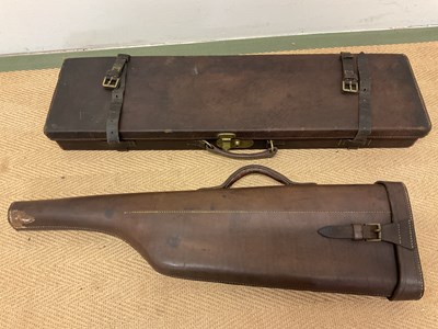 Lot 88 - Two gun cases, one leg o'mutton style and one...