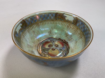 Lot 277 - WEDGWOOD; a dragon lustre bowl internally...