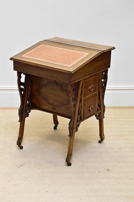 Lot 167 - An Edwardian mahogany Davenport style desk,...