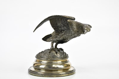 Lot 763 - A 19th century spelter inkwell in the form of...