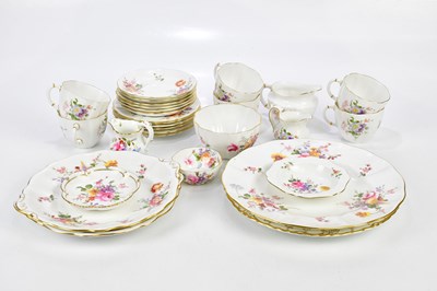 Lot 1360 - ROYAL CROWN DERBY; a part tea service in the...