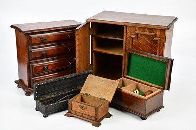 Lot 505 - A Victorian specimen chest of four drawers on...