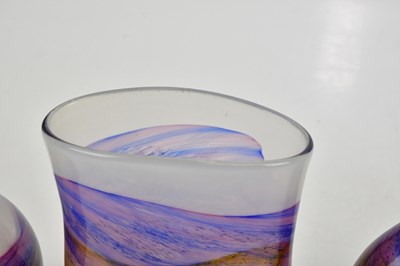 Lot 2174 - TOM PETIT; two contemporary Art Glass vases,...