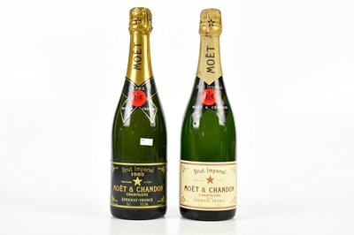 Lot 2735 - CHAMPAGNE; two bottles Moet & Chandon...