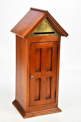 Lot 586 - A 19th century country house letter box,...