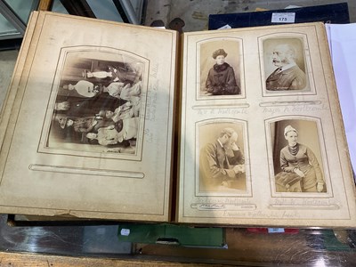 Lot 31 - A Victorian photograph album, containing...