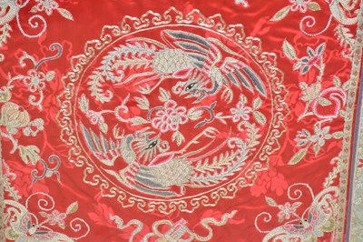 Lot 1246 - A mid 20th century Chinese fire screen with...