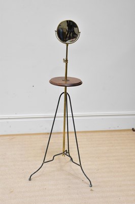 Lot 261 - An early 20th century adjustable shaving stand...