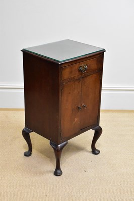 Lot 103 - An early 20th century mahogany bedside cabinet...